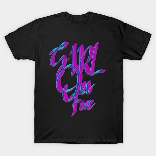 Girls on fire empowered women 3d T-Shirt by JENNEFTRUST